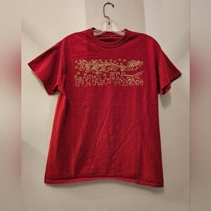 Keith Harring Red & Gold Graphic T-shirt | Size Medium